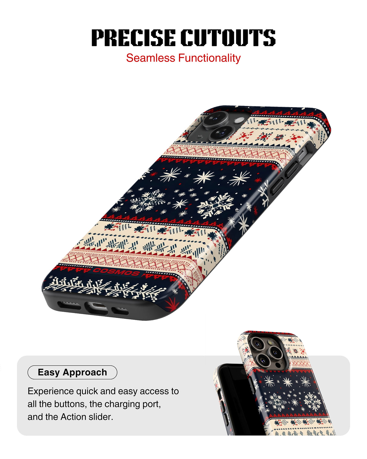 Samsung Galaxy S25 Tank Case | Textures (Snowfall Classic)