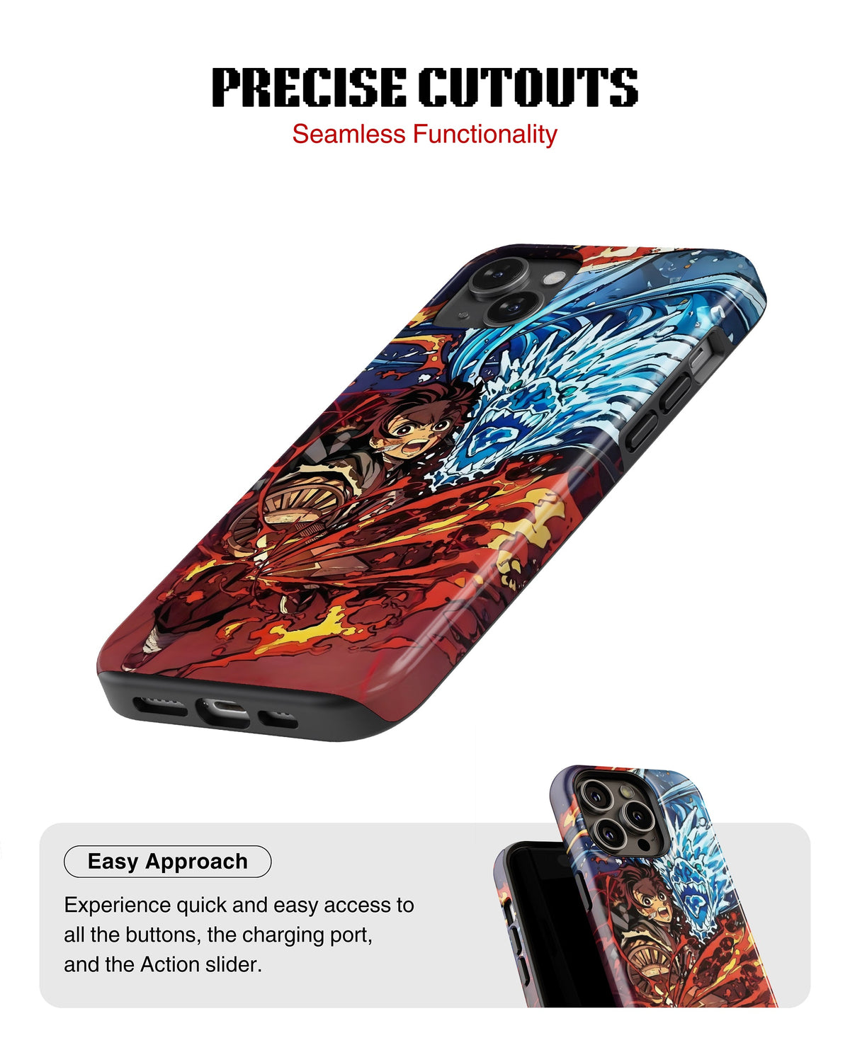 iPhone 15 Plus Tank Case | Anime (Tanjiro)