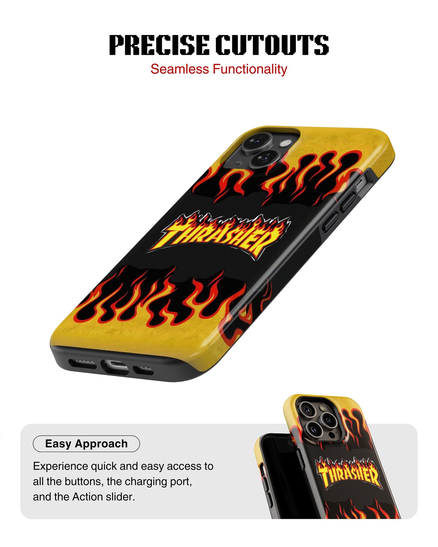Samsung Galaxy S23 Plus Tank Case | Modernism (Thrasher Flame)