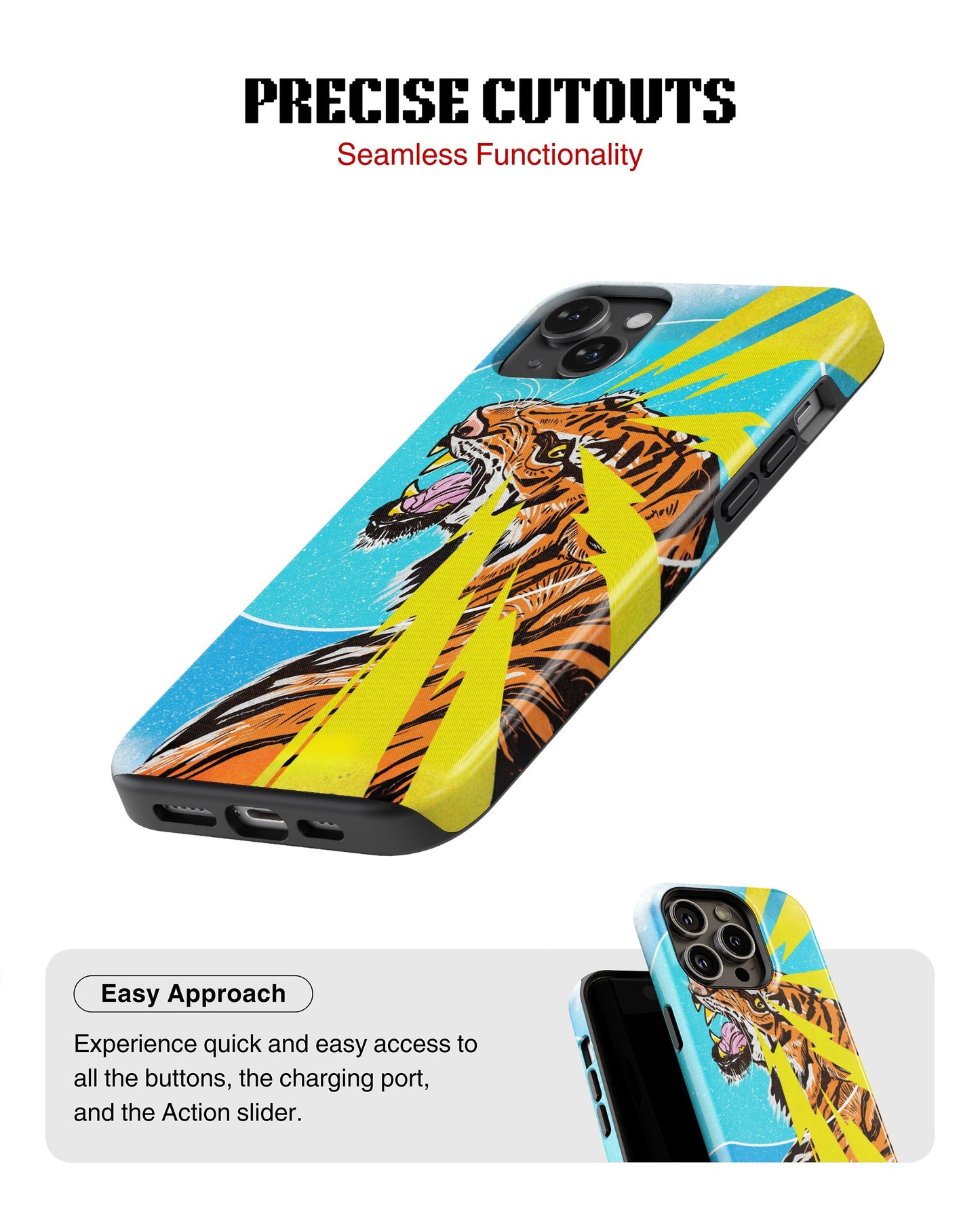 Samsung Galaxy S23 Plus Tank Case | Modernism (Thunder Roar)