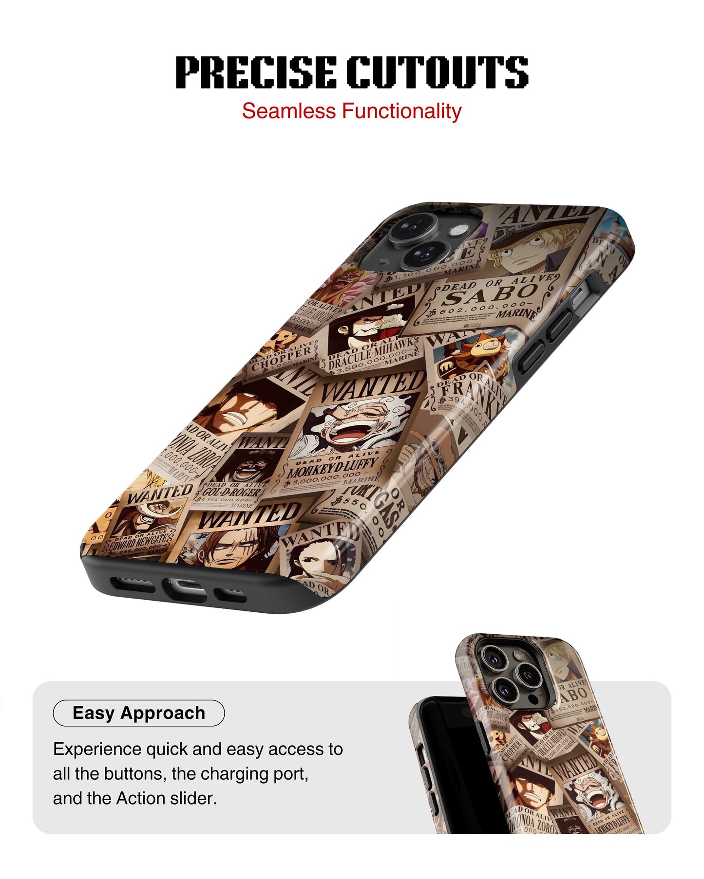 Samsung Galaxy S24 Tank Case | Anime (Wanted Luffy)