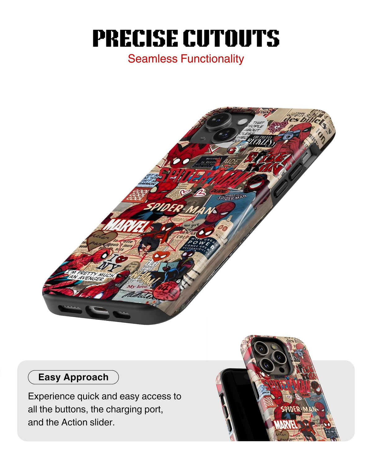 iPhone 14 Plus Tank Case | Superhero (Web Diaries)