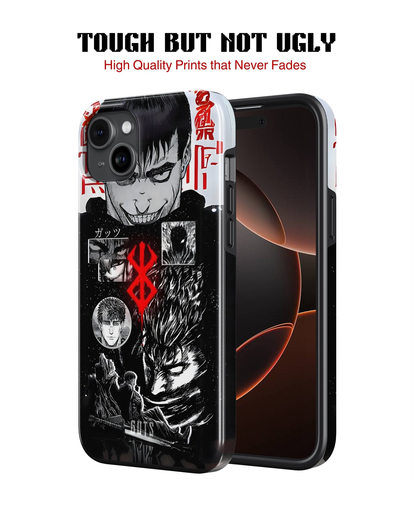 iPhone 14 Plus Tank Case | Anime (Black Swordsman)