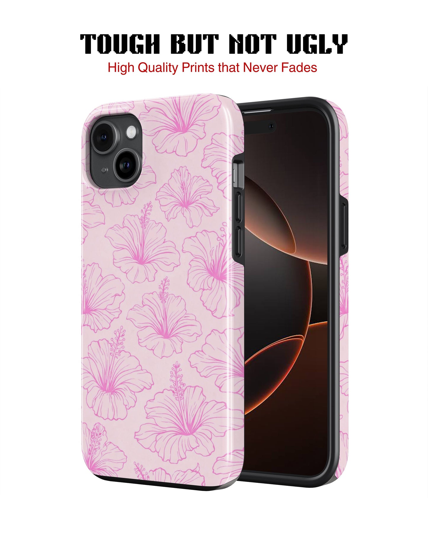 Samsung Galaxy S24 Ultra Tank Case | Girls Aesthetics (Blush Hibiscus)