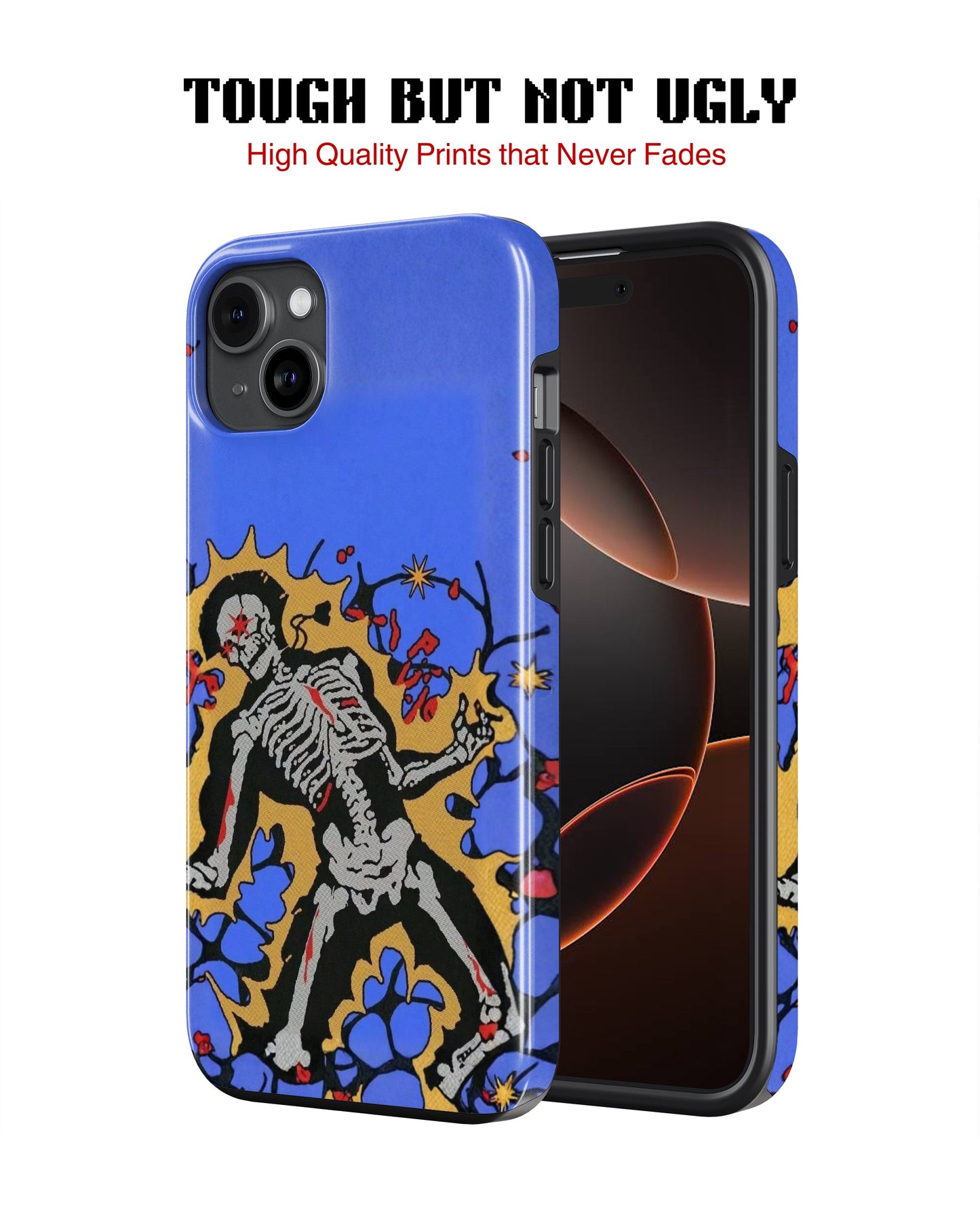 iPhone 14 Plus Tank Case | Modernism (Bone Bloom)
