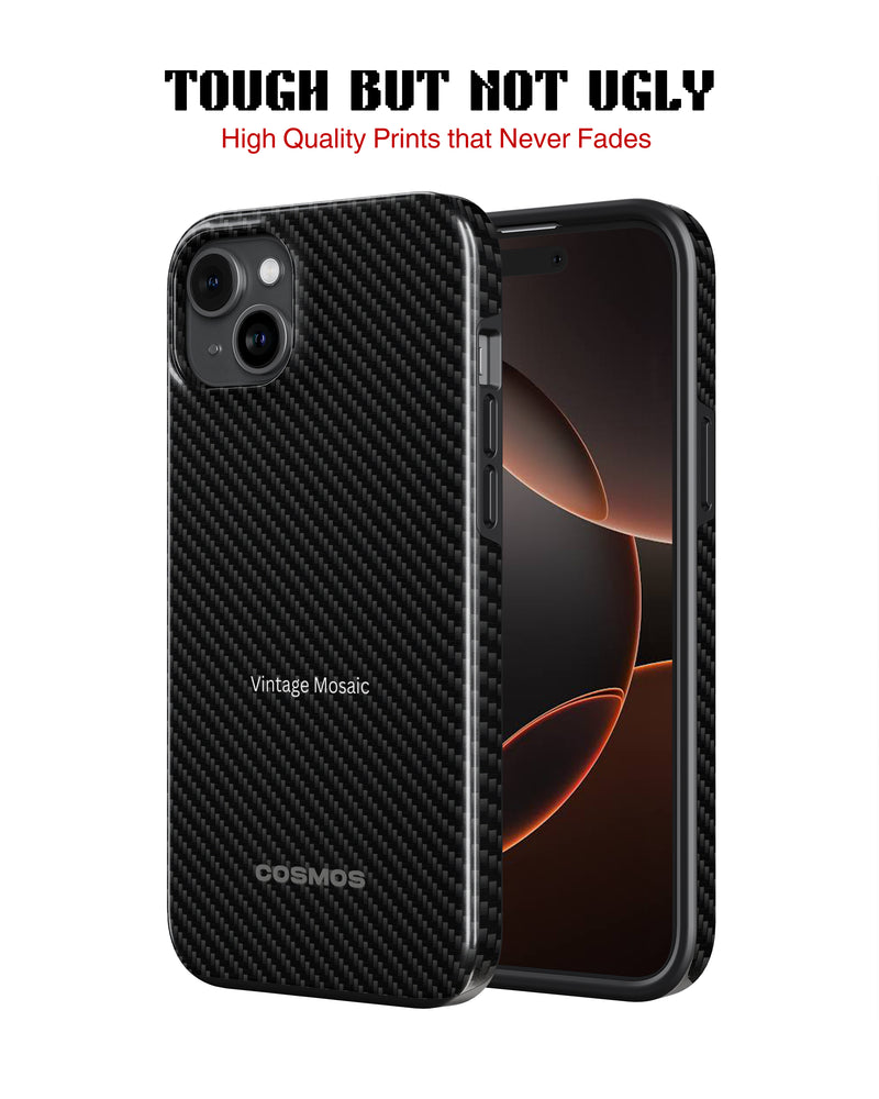 Samsung Galaxy S25 Tank Case | Textures (Carbon Weave)