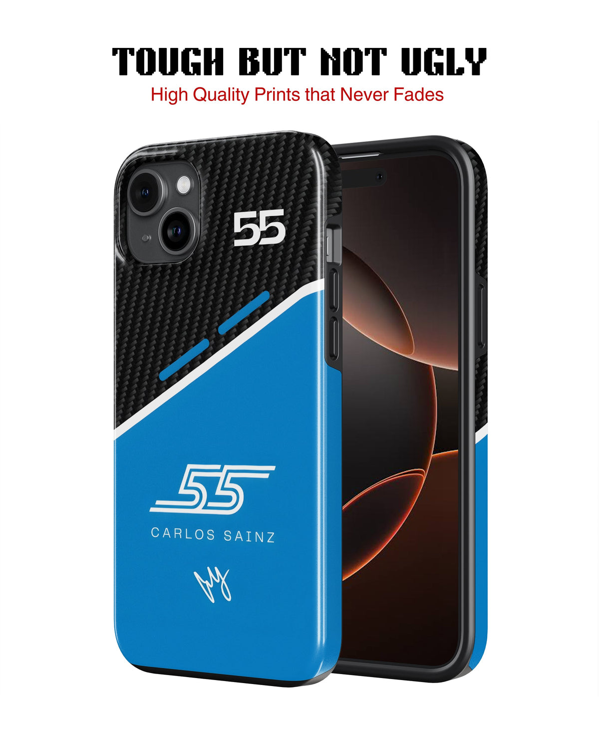 iPhone 16 Plus Tank Case | Formula 1 (Carlos Sainz)