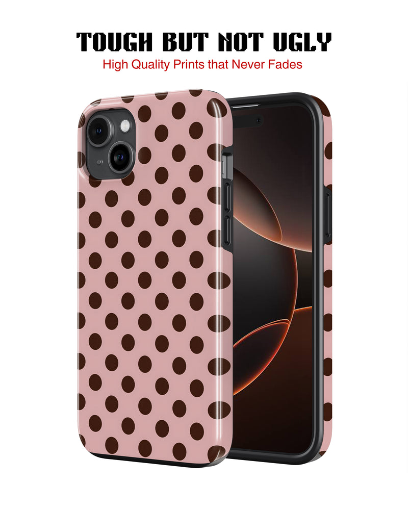 Samsung Galaxy S25 Tank Case | Girls Aesthetics (Choco Dots)