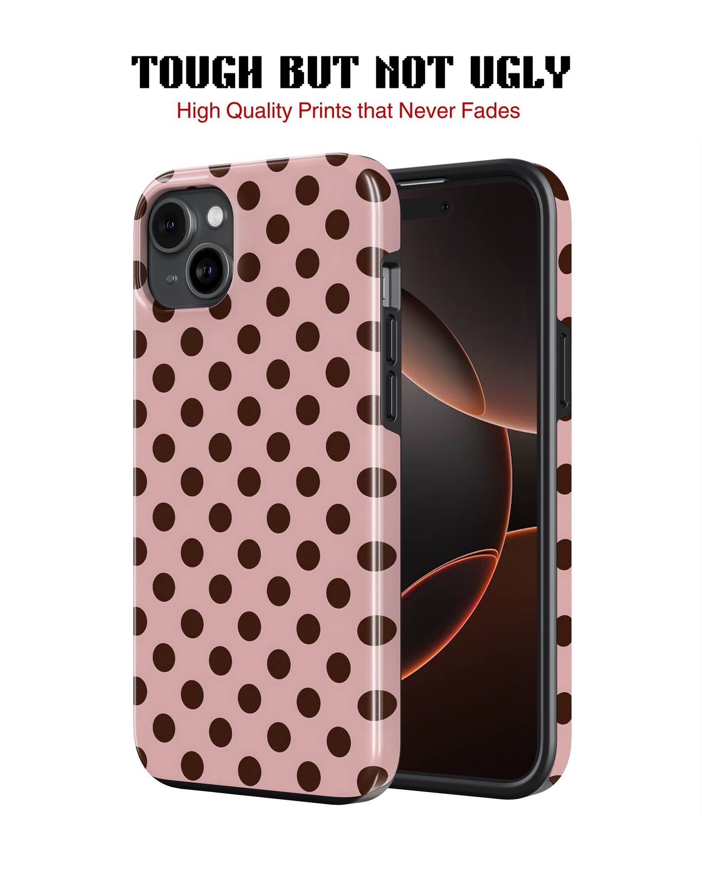 iPhone 12 Tank Case | Girls Aesthetics (Choco Dots)