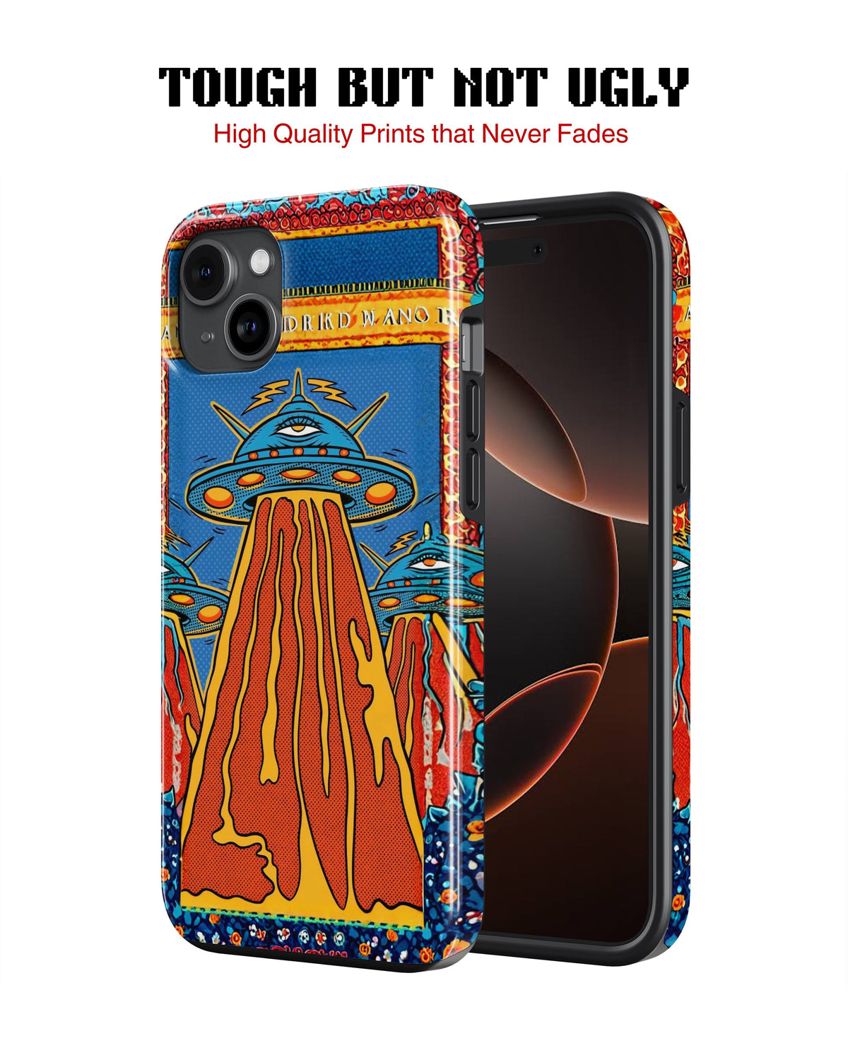 iPhone 16 Plus Tank Case | Modernism (Cosmic Invasion)