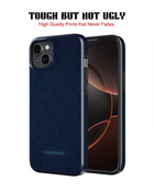 iPhone 14 Tank Case | Textures (Deep Navy)