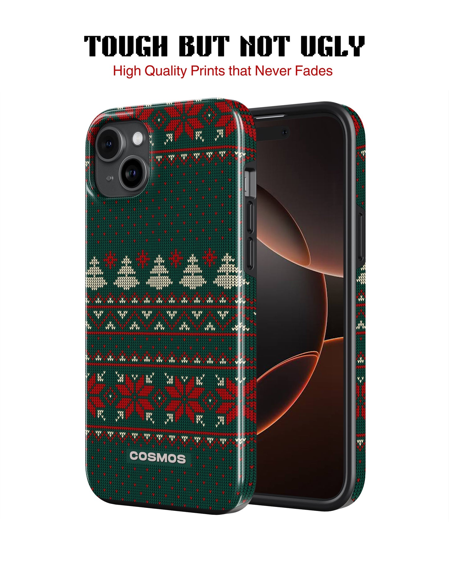iPhone 14 Tank Case | Textures (Evergreen Knit)