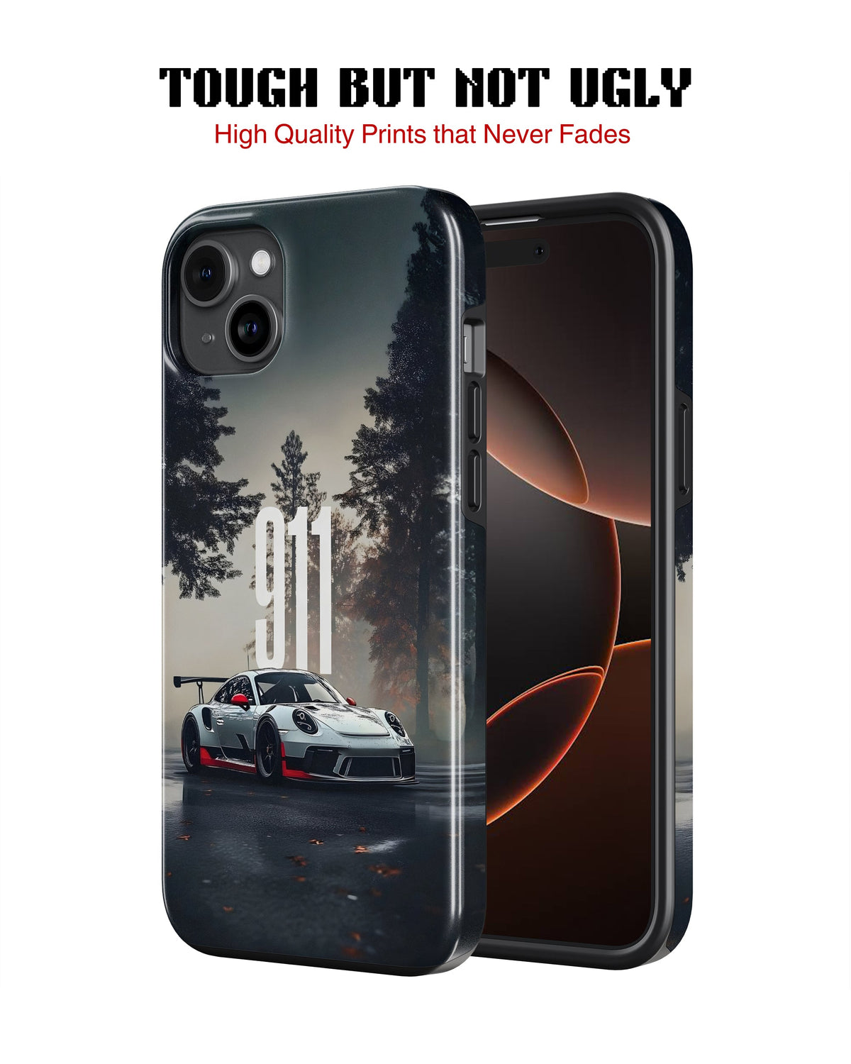 iPhone 15 Plus Tank Case | Sports Car (Forest Run)