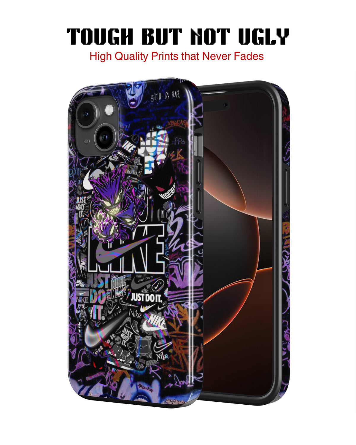 iPhone 16 Plus Tank Case | Modernism (Graffiti Hustle)