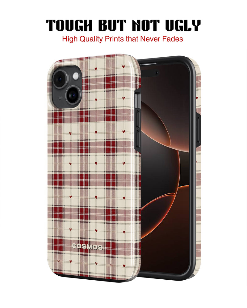 Samsung Galaxy S23 Ultra Tank Case | Textures (Heritage Plaid)