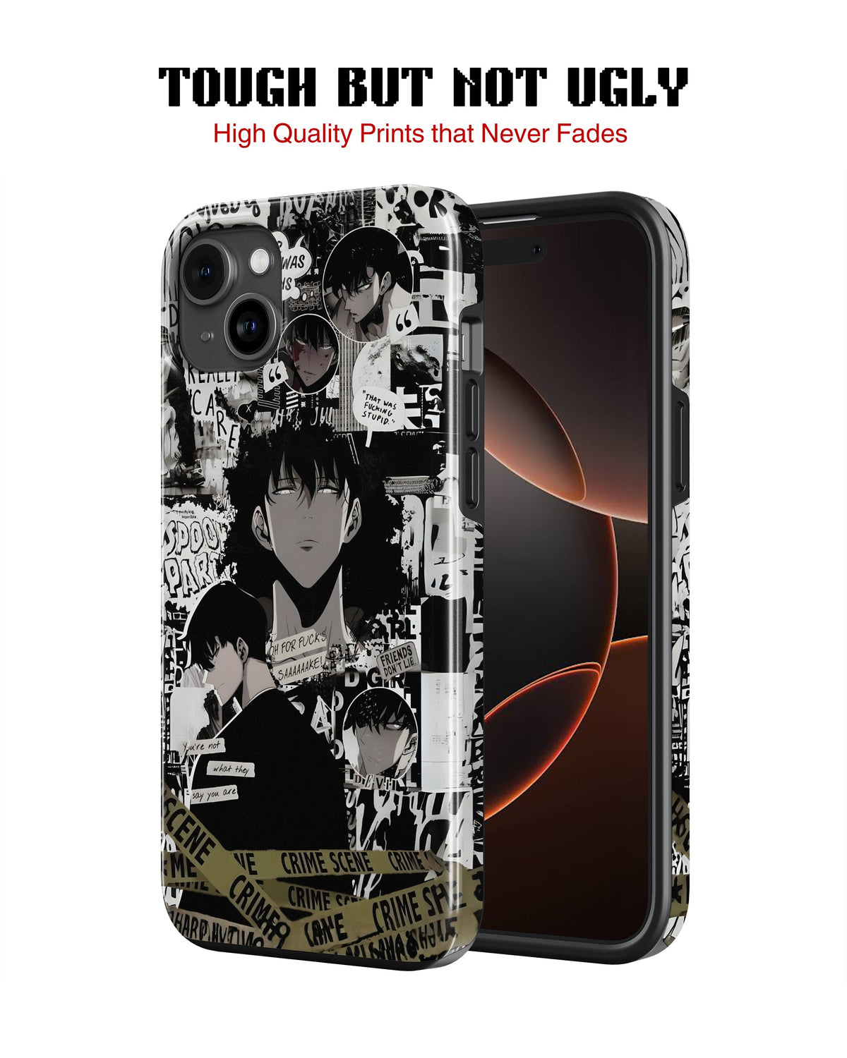 iPhone 14 Tank Case | Anime (Manga Noir)