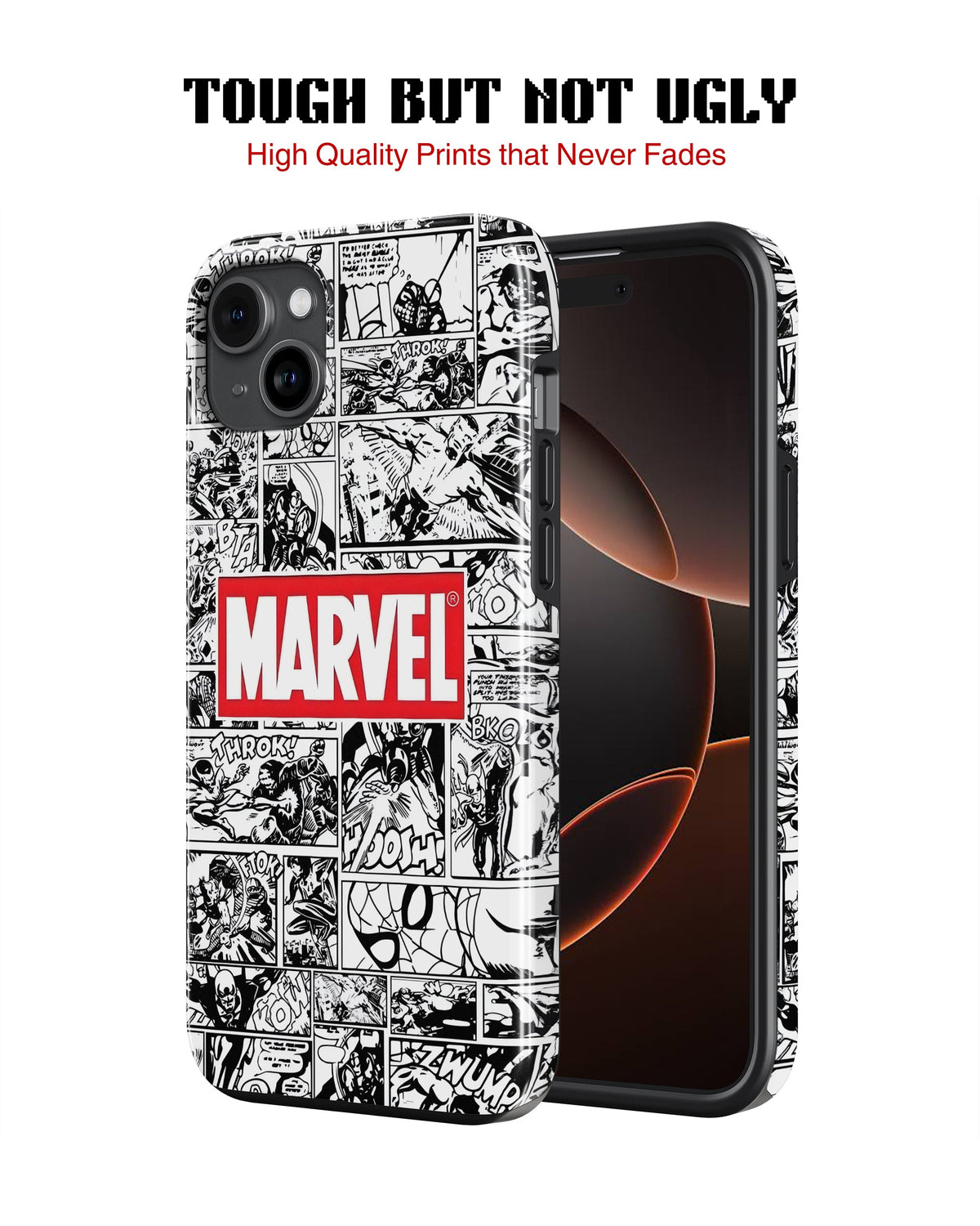 iPhone 14 Tank Case | Superhero (Marvel Grid)