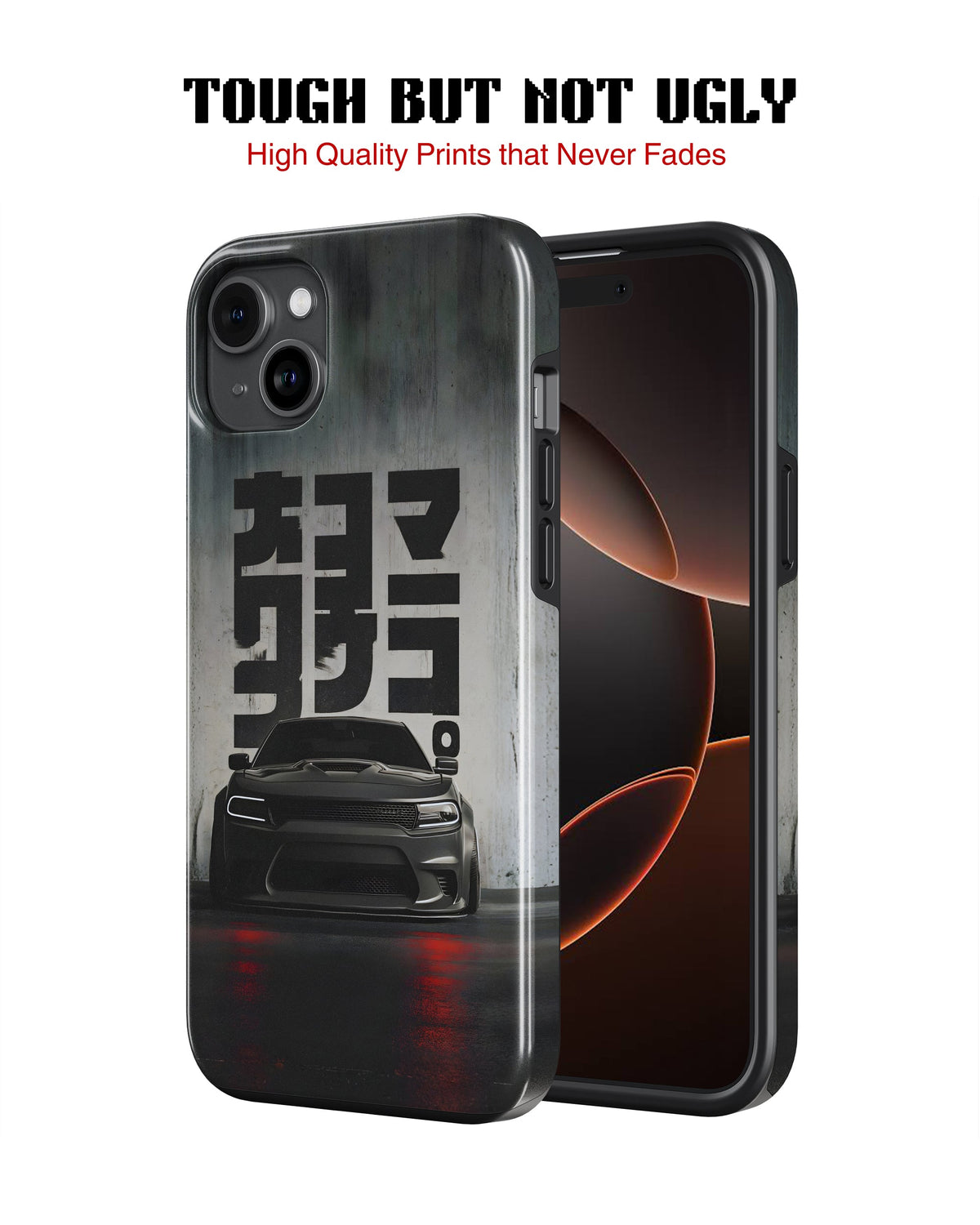 iPhone 16 Tank Case | Sports Car (Midnight Kanji)