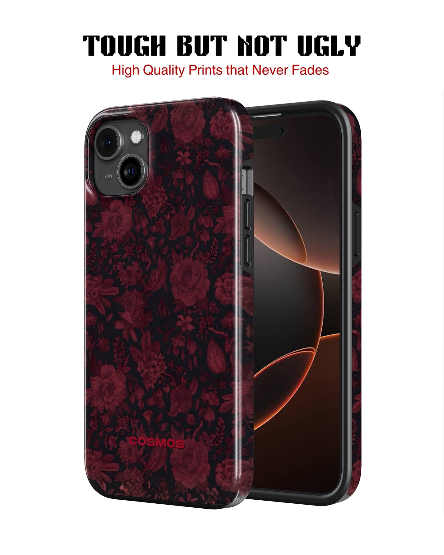 iPhone 13 Mini Tank Case | Textures (Midnight Rose)