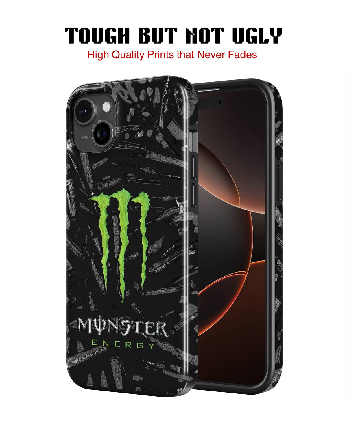iPhone 15 Plus Tank Case | Modernism (Neon Beast)