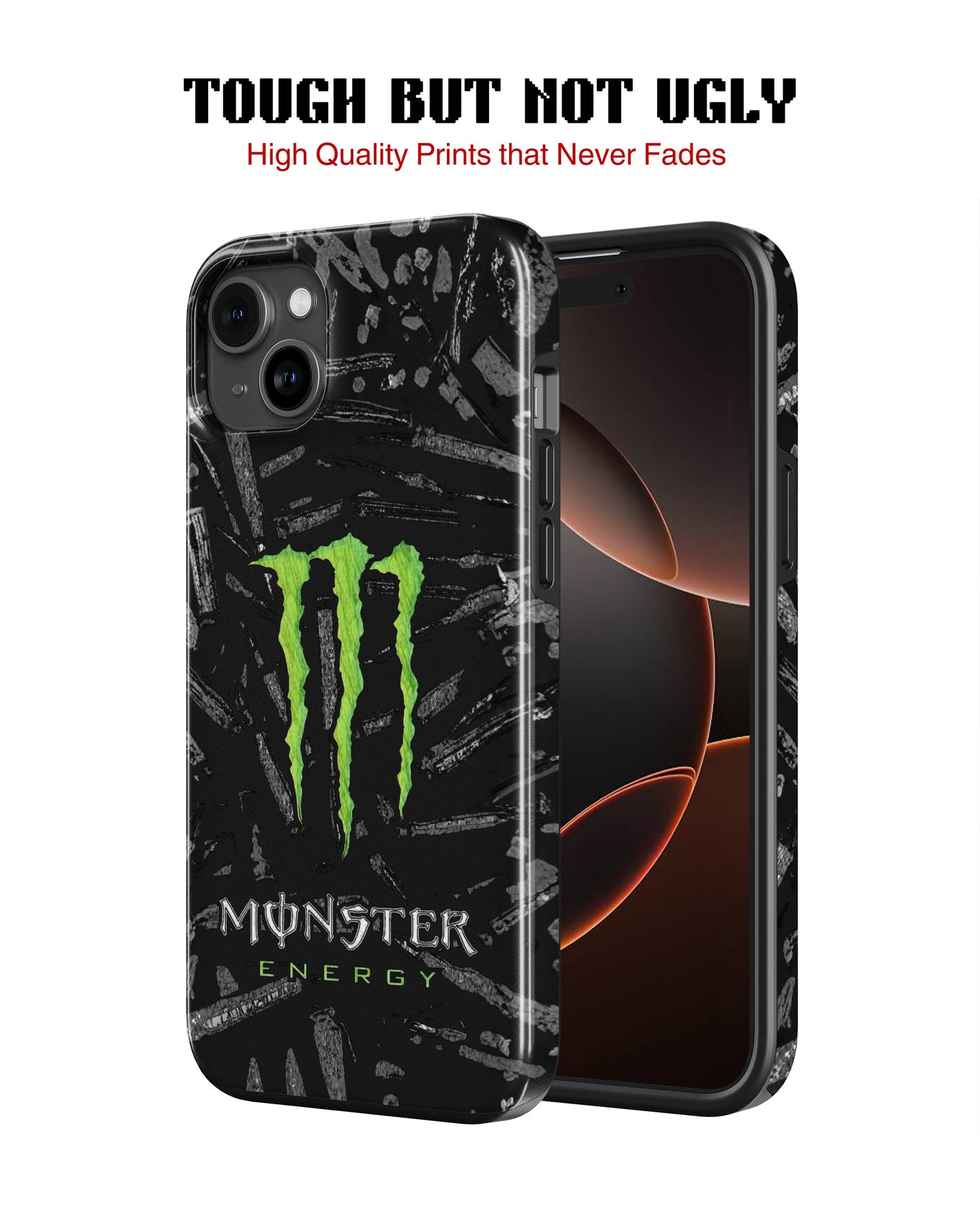iPhone 15 Plus Tank Case | Modernism (Neon Beast)