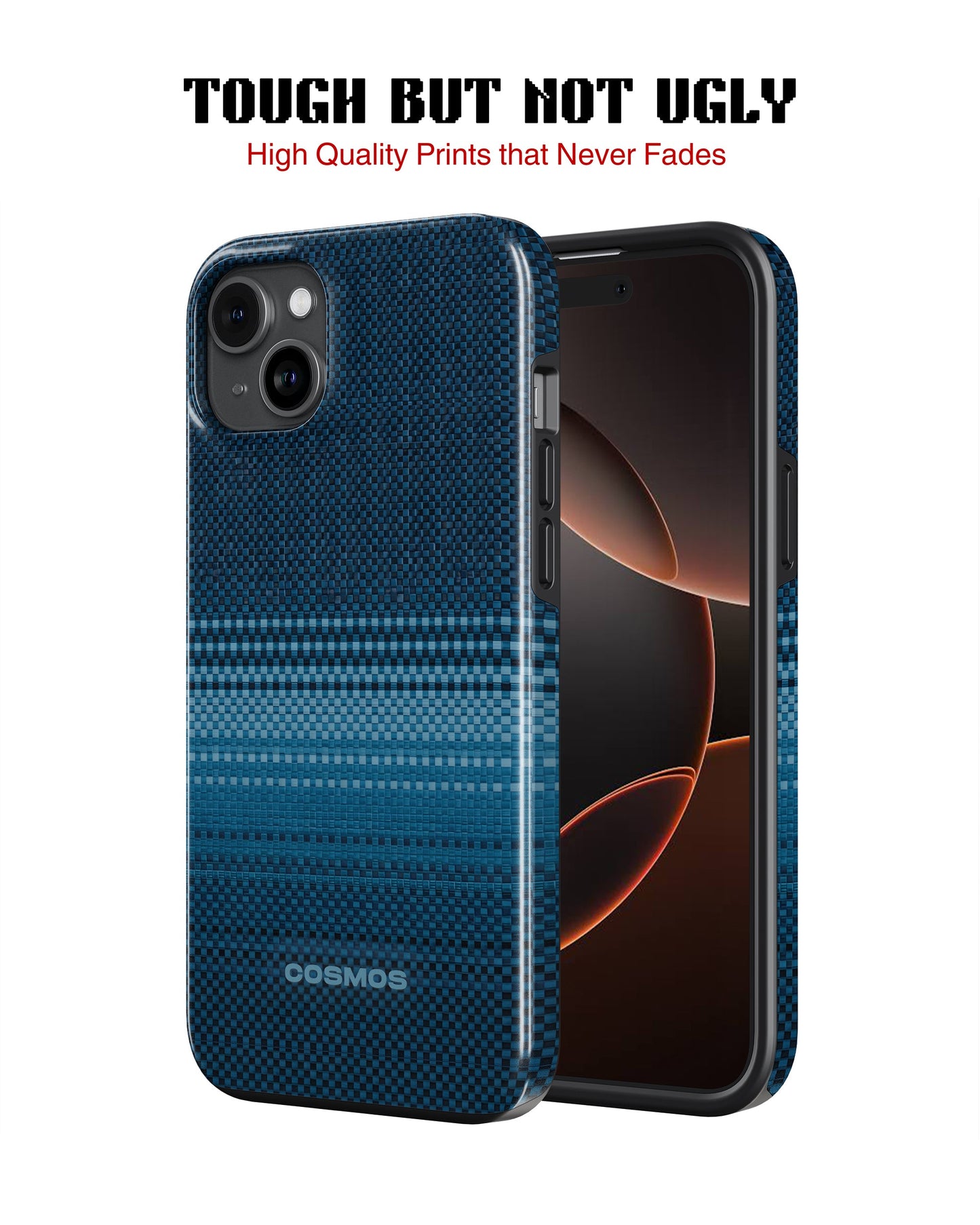 iPhone 14 Tank Case | Textures (Ocean Stitch)