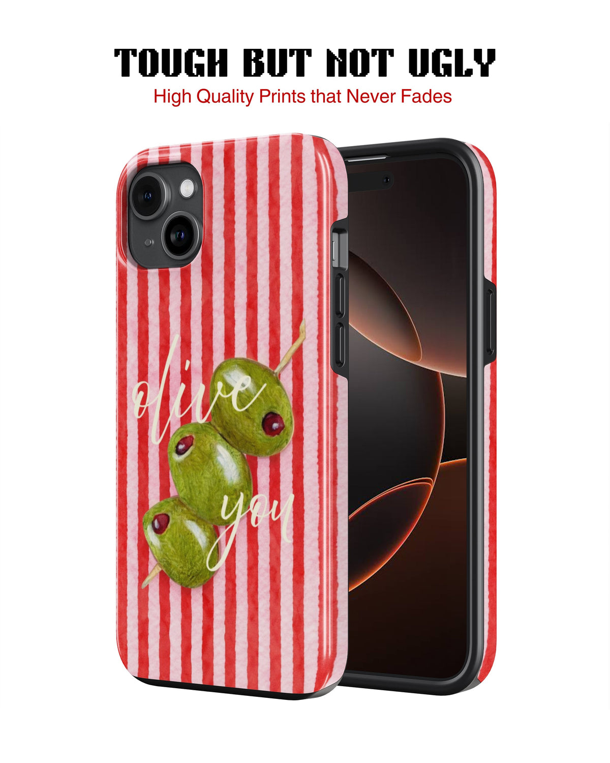 iPhone 12 Mini Tank Case | Girls Aesthetics (Olive Love)