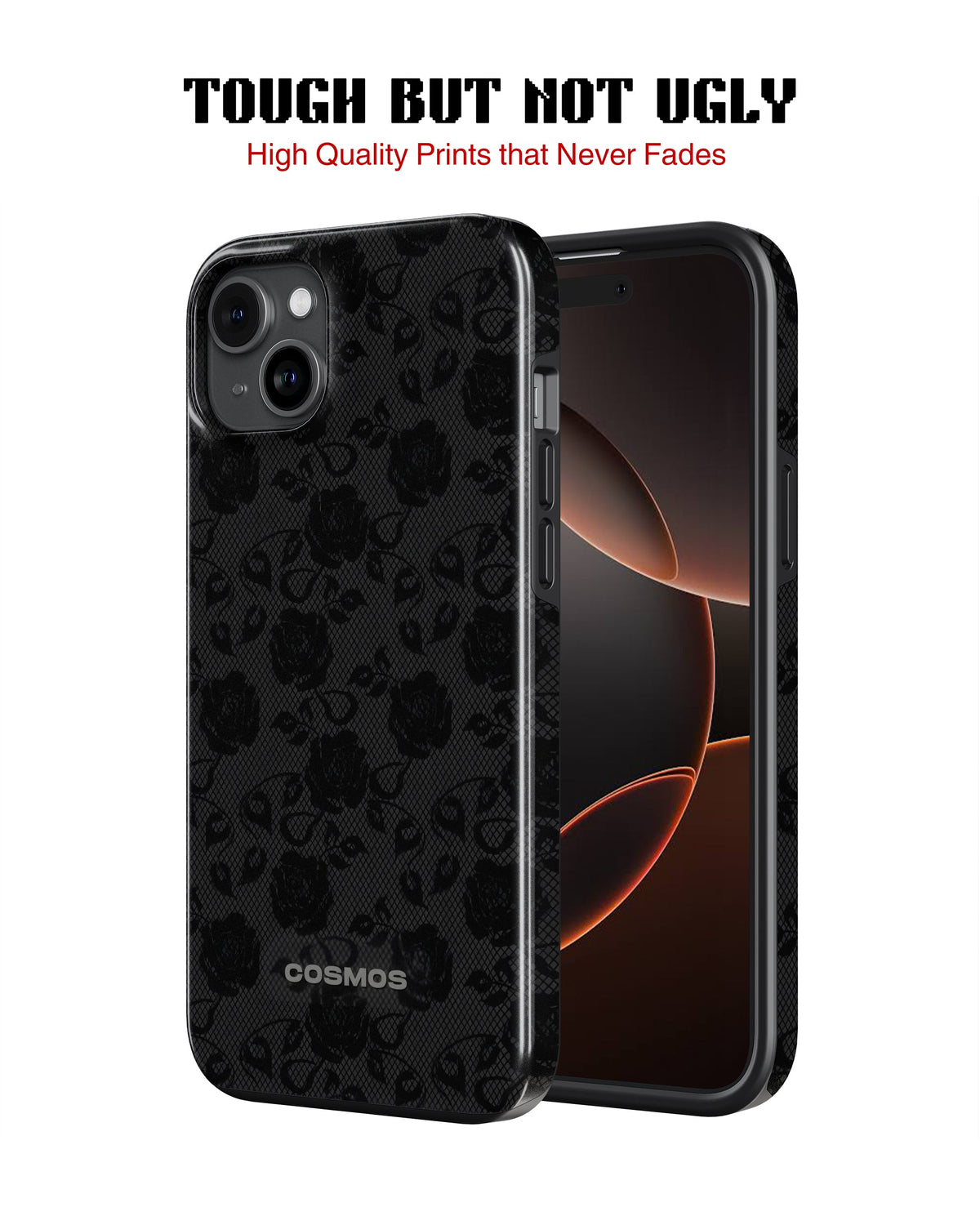 iPhone 15 Plus Tank Case | Textures (Shadow Bloom)