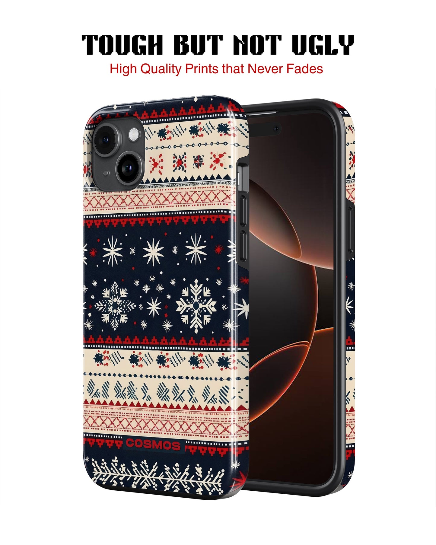 iPhone 14 Plus Tank Case | Textures (Snowfall Classic)