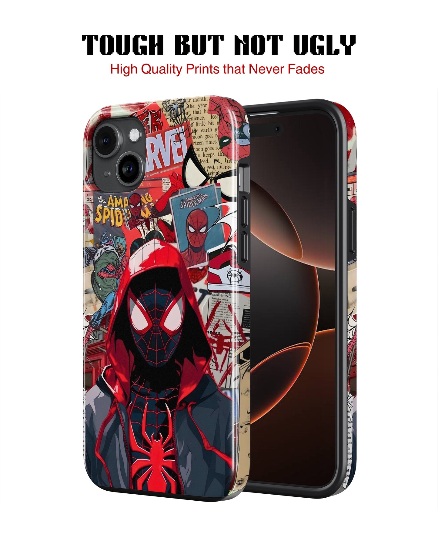 iPhone 16 Plus Tank Case | Superhero (Spider Noir)