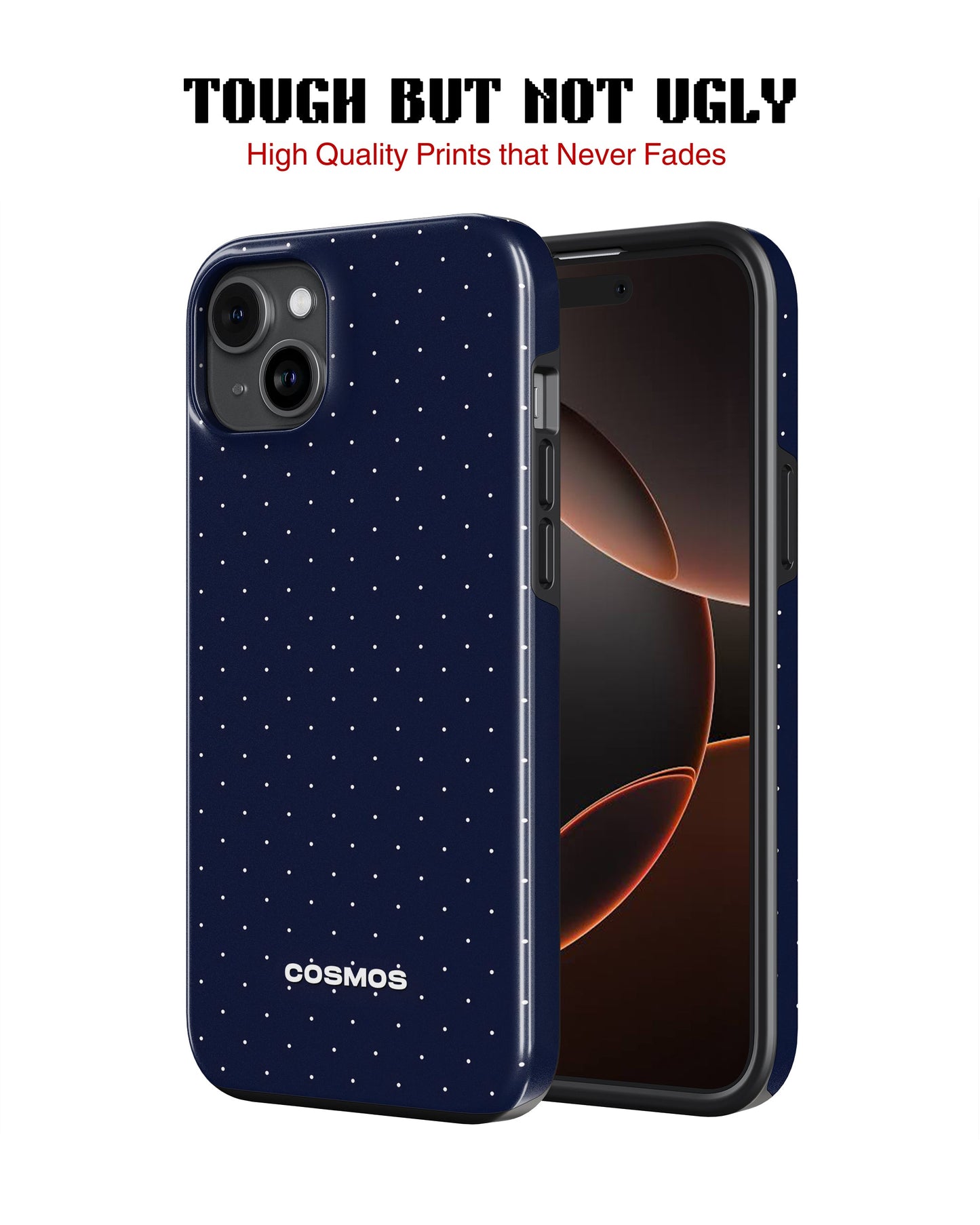iPhone 14 Tank Case | Textures (Starlight Navy)