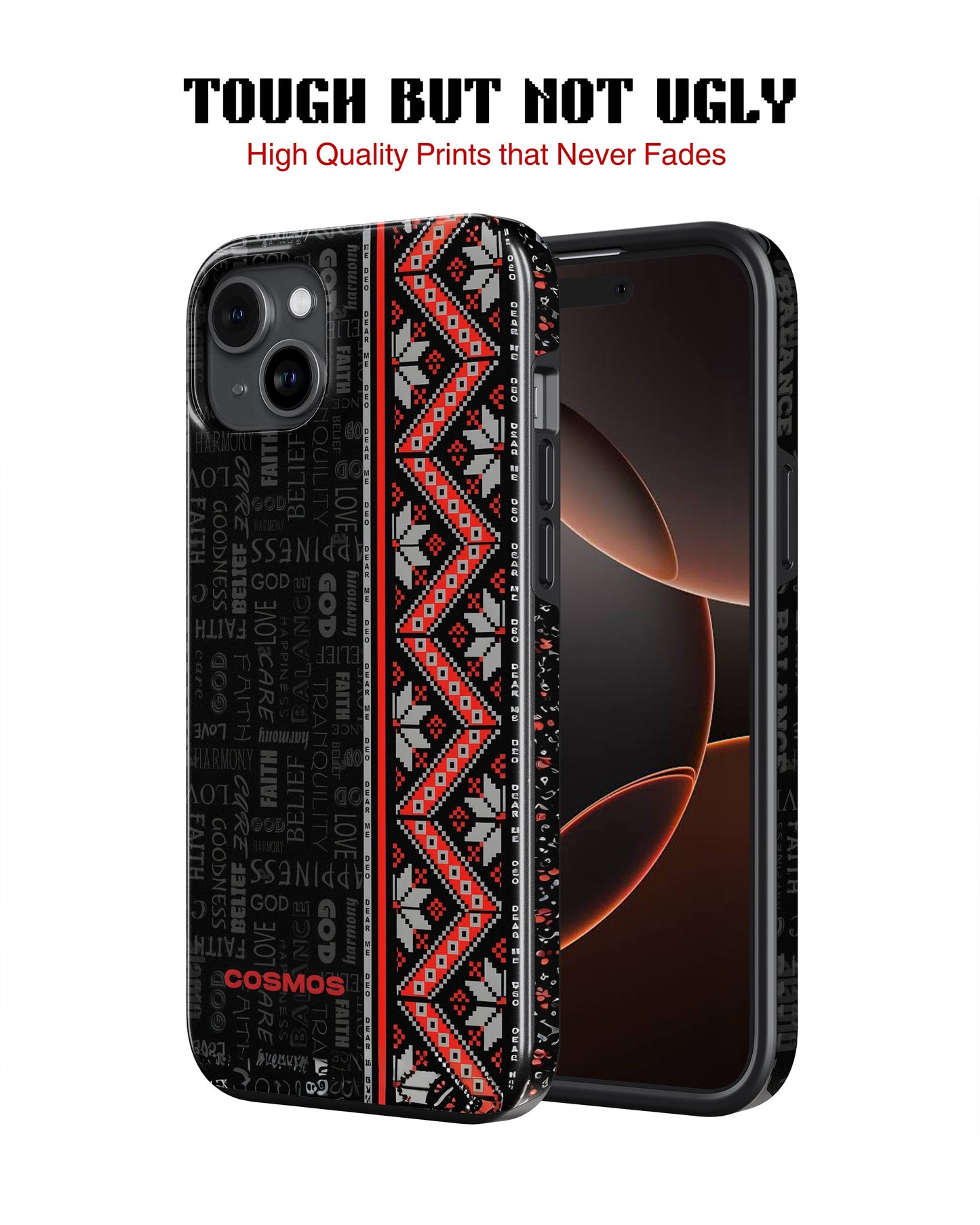 Samsung Galaxy S23 Tank Case | Textures (Tribal Noir)