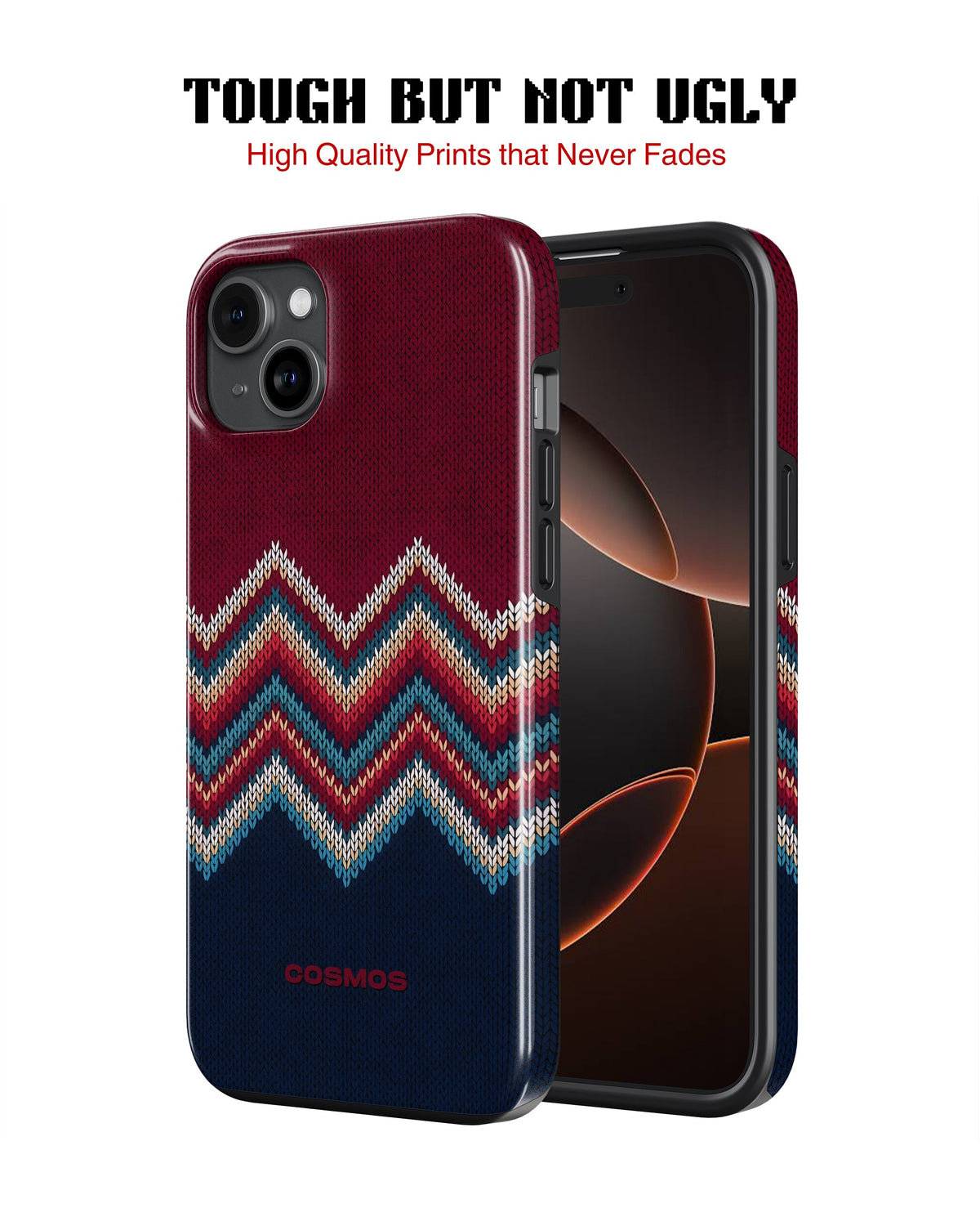 iPhone 12 Tank Case | Textures (Winter Chevron)
