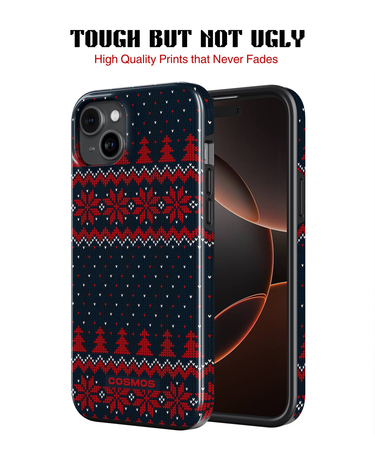 iPhone 16 Tank Case | Textures (Winter Pines)