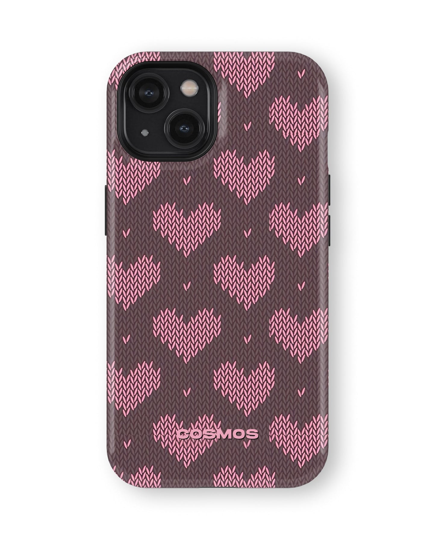 iPhone 13 Mini Tank Case | Textures (Blush Hearts)