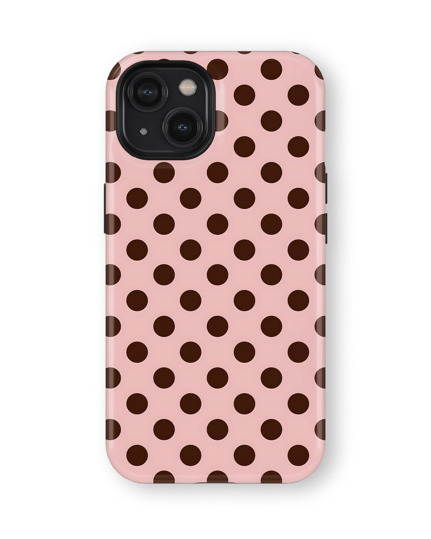 iPhone 15 Plus Tank Case | Girls Aesthetics (Choco Dots)