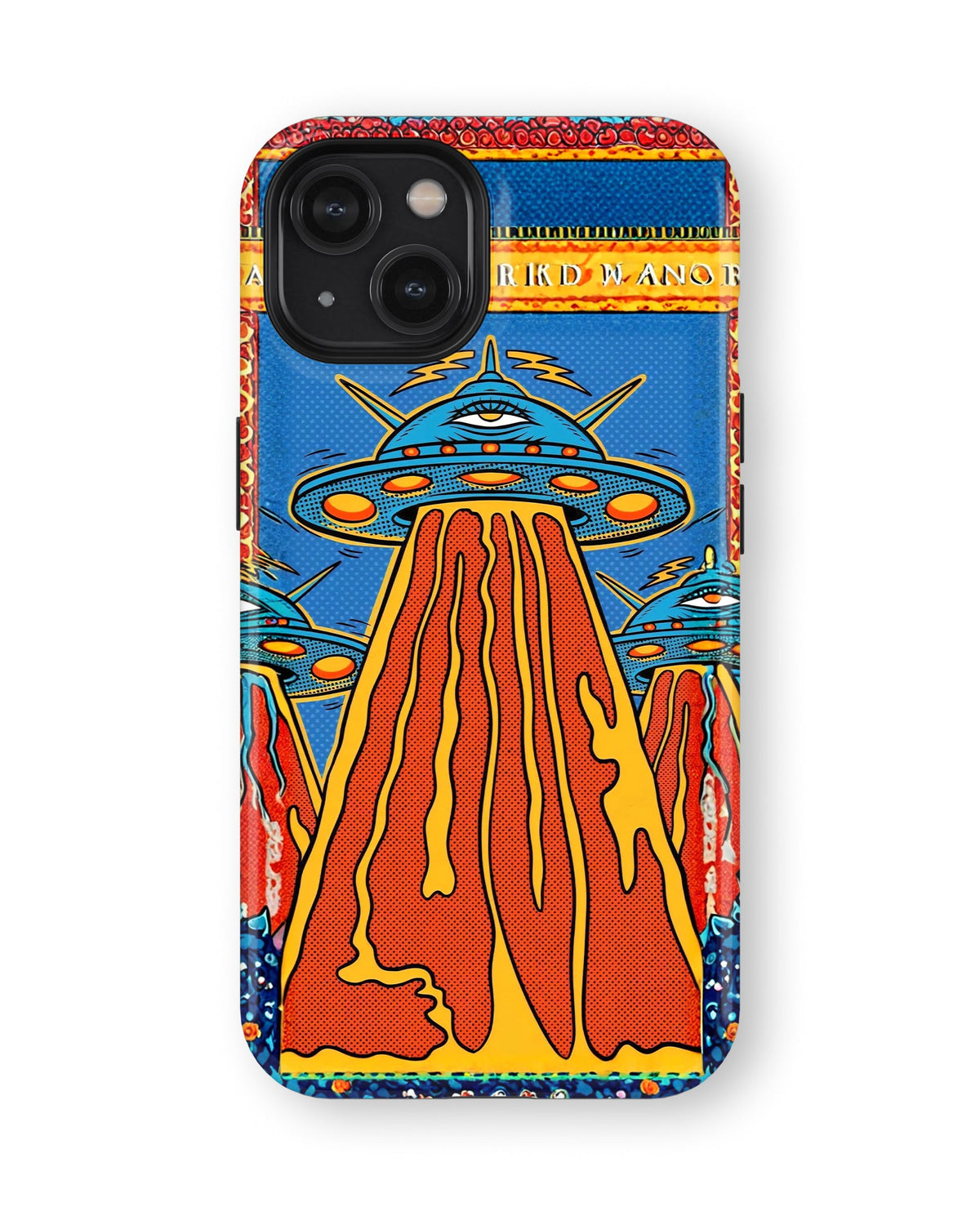 iPhone 15 Plus Tank Case | Modernism (Cosmic Invasion)