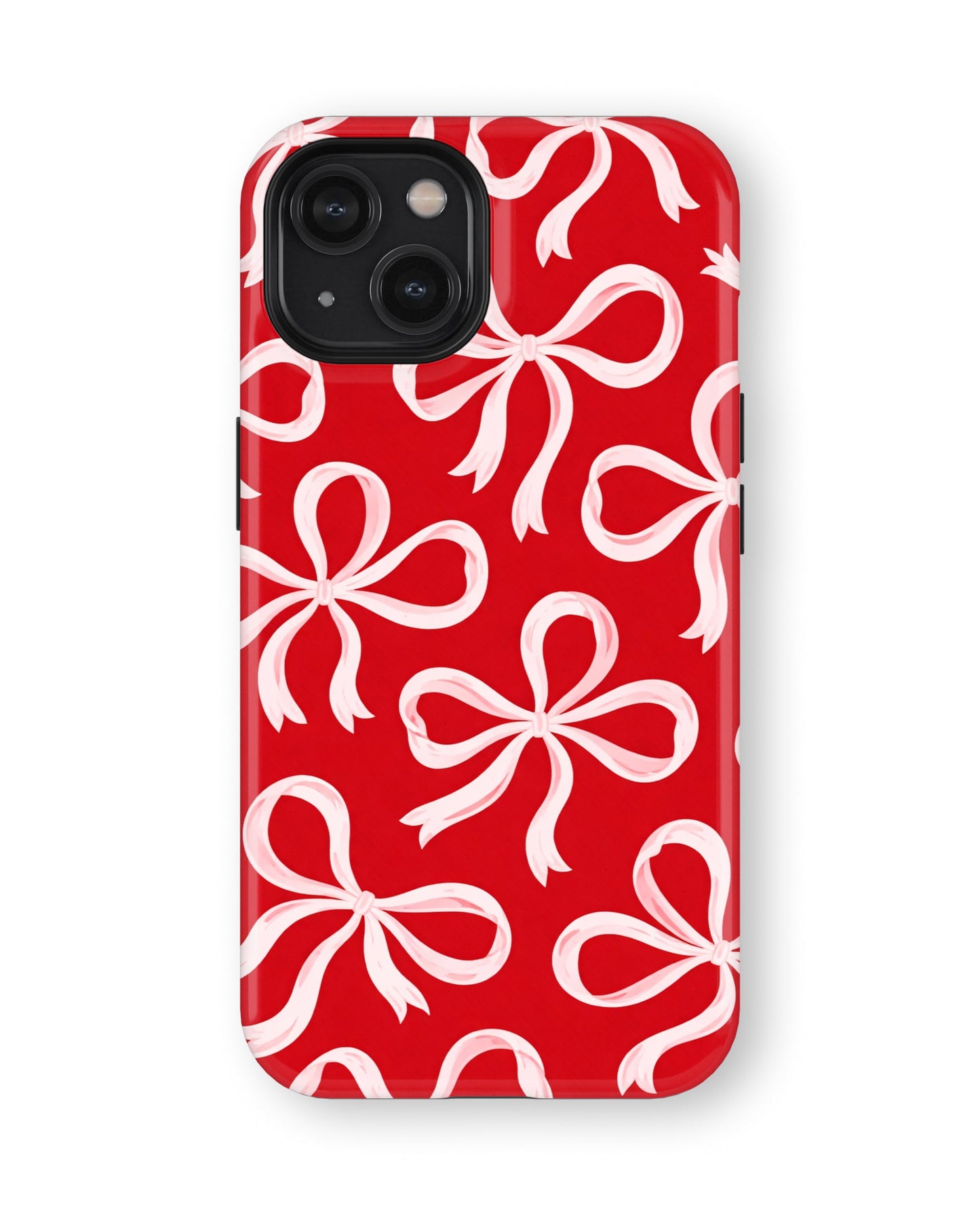iPhone 14 Tank Case | Girls Aesthetics (Crimson Bows)