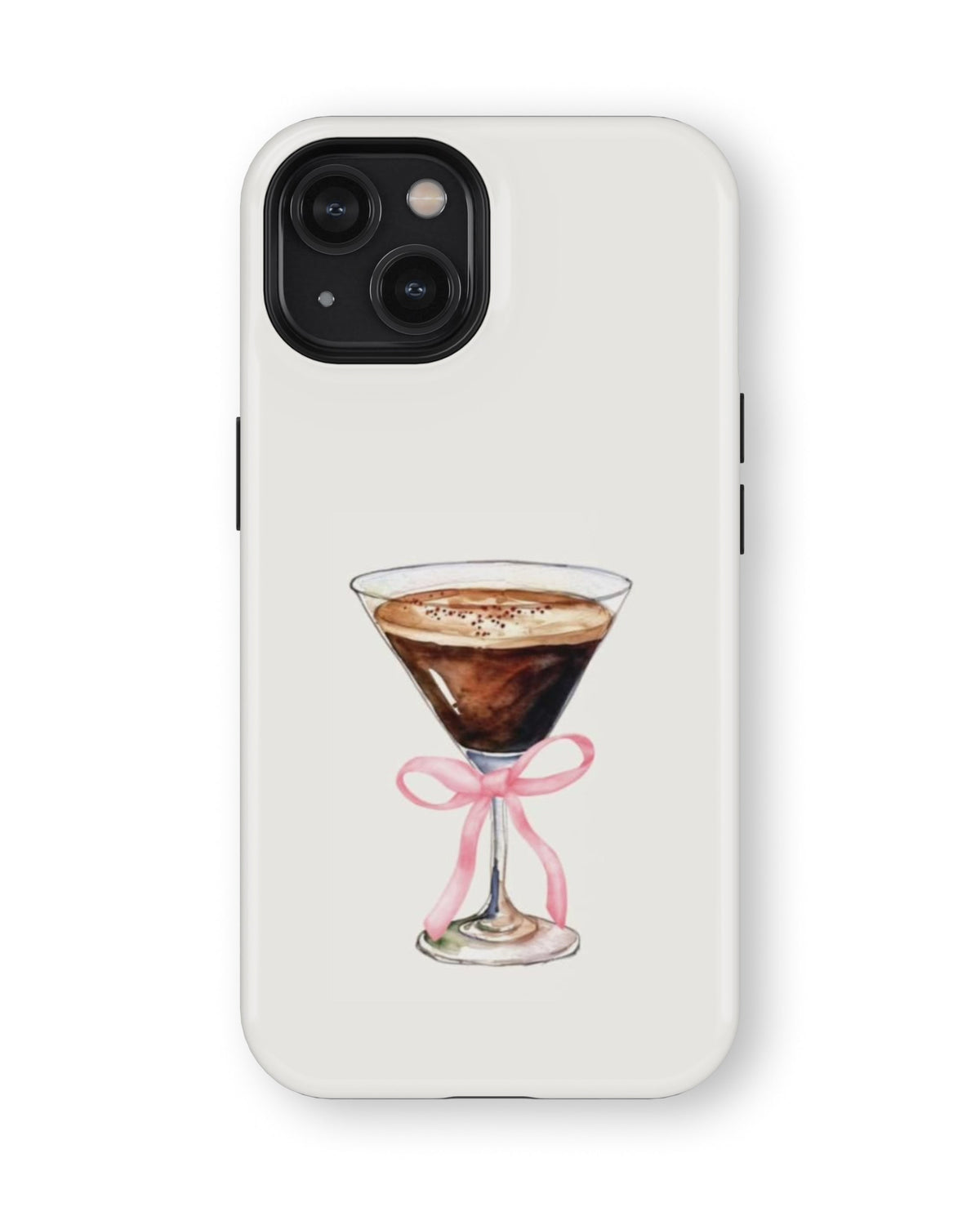 iPhone 13 Mini Tank Case | Girls Aesthetics (Espresso Bow)
