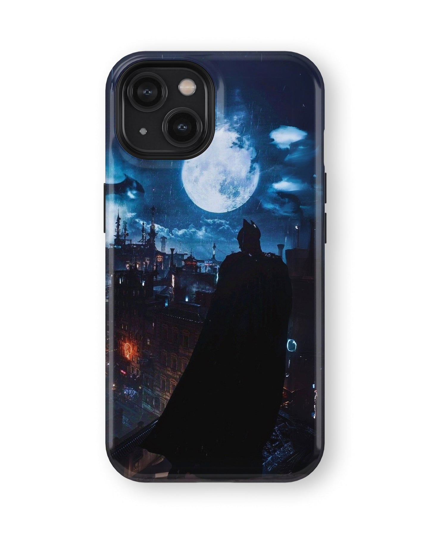 iPhone 13 Mini Tank Case | Superhero (Gotham Moon)