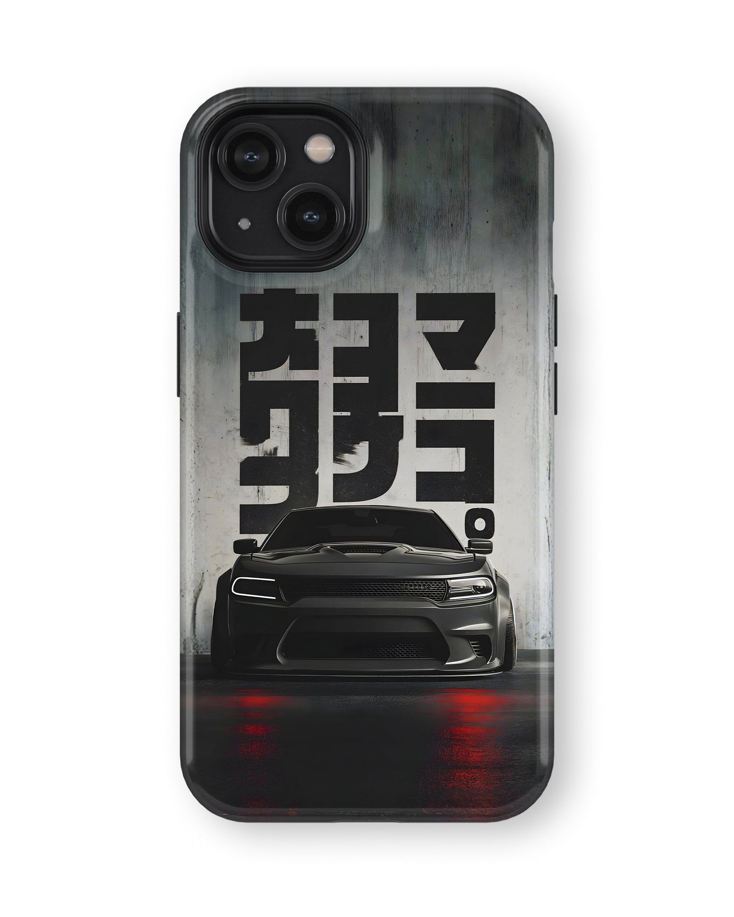iPhone 15 Plus Tank Case | Sports Car (Midnight Kanji)