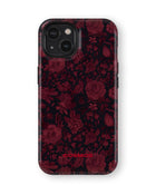 iPhone 15 Tank Case | Textures (Midnight Rose)