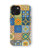 iPhone 15 Plus Tank Case | Girls Aesthetics (Moroccan Tiles)