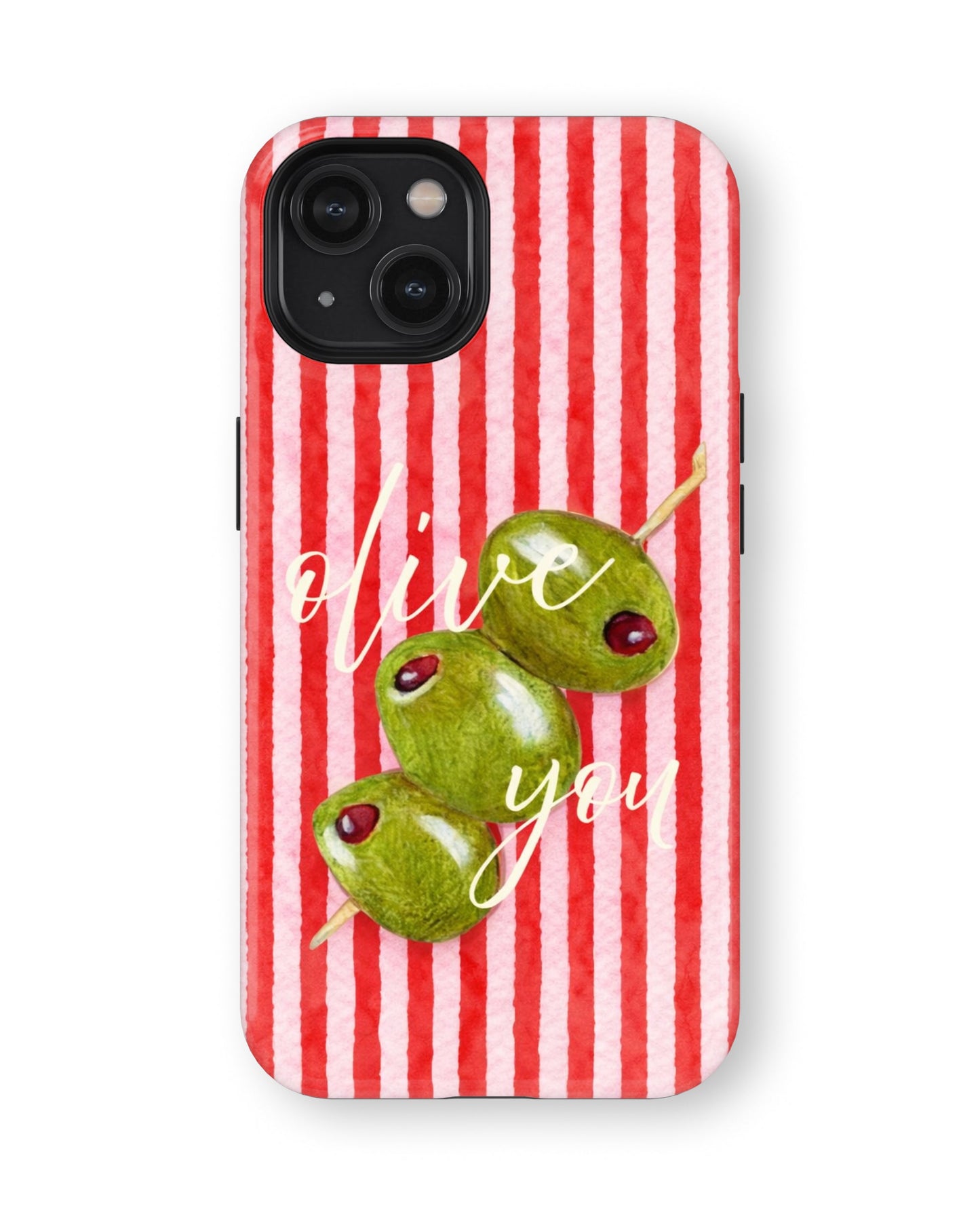 iPhone 13 Mini Tank Case | Girls Aesthetics (Olive Love)