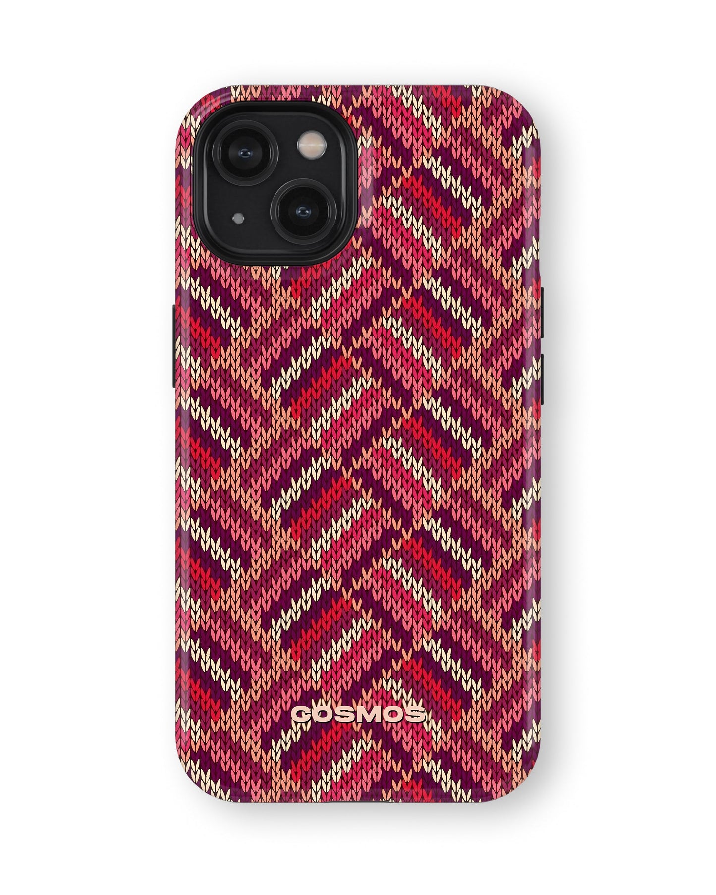 iPhone 13 Mini Tank Case | Textures (Ruby Weave)