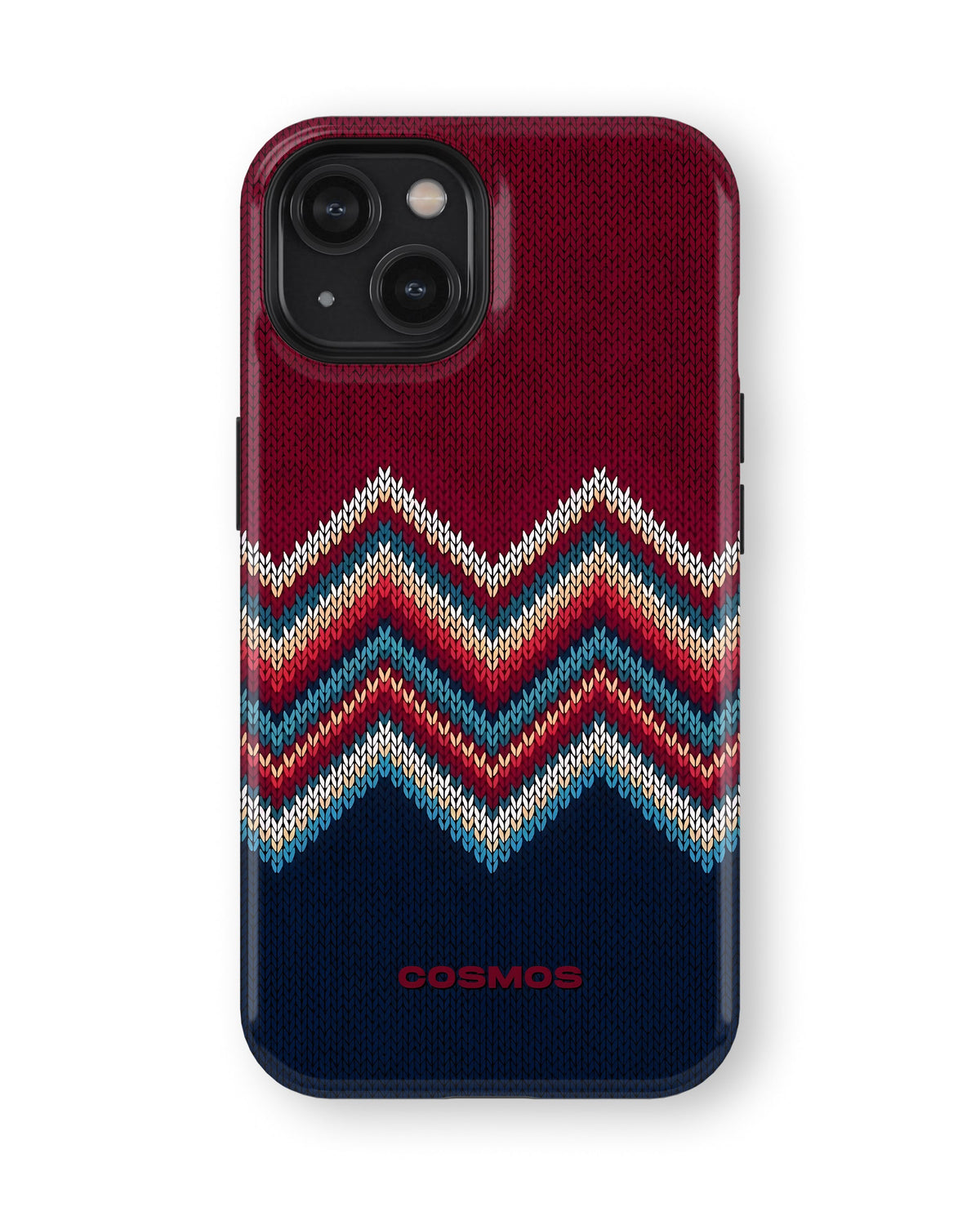 iPhone 15 Plus Tank Case | Textures (Winter Chevron)