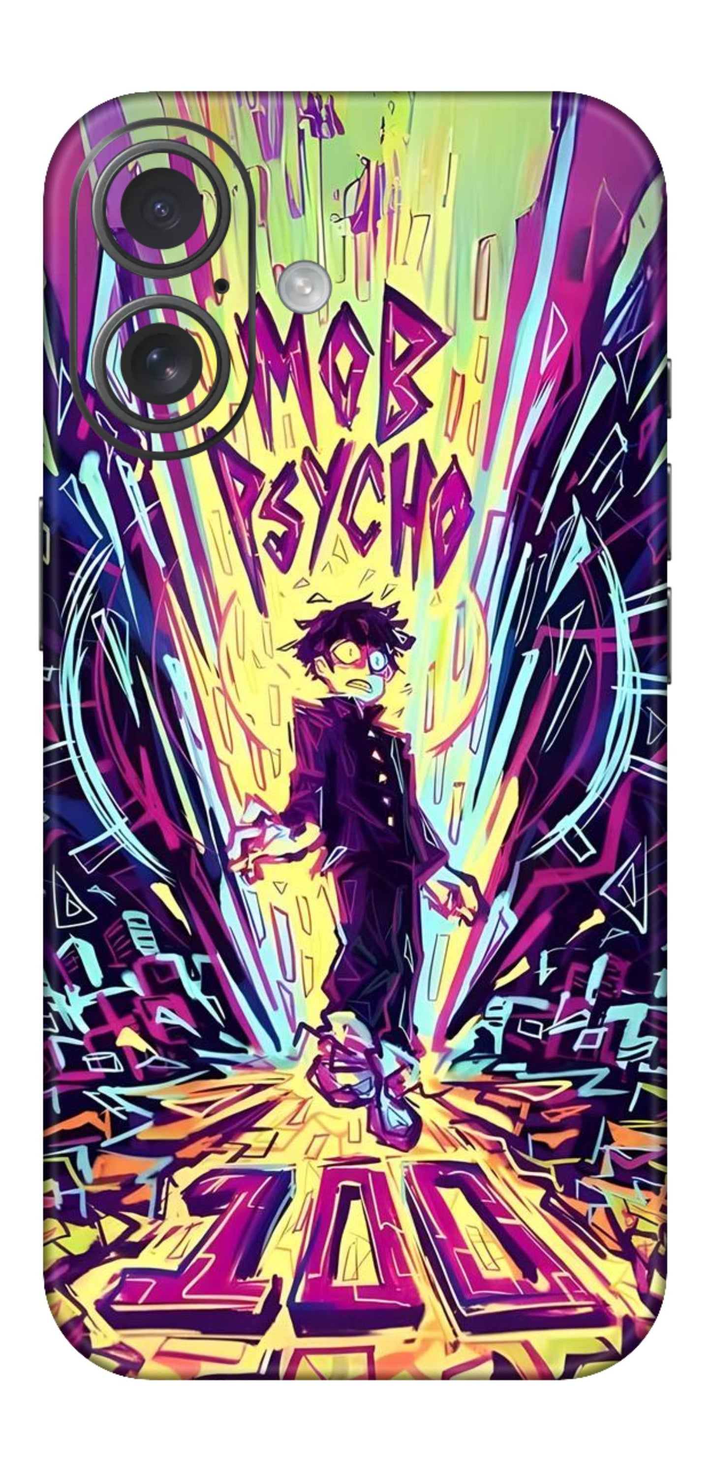 iPhone 16 Skins and Wraps - Mob Psycho 100 Collection