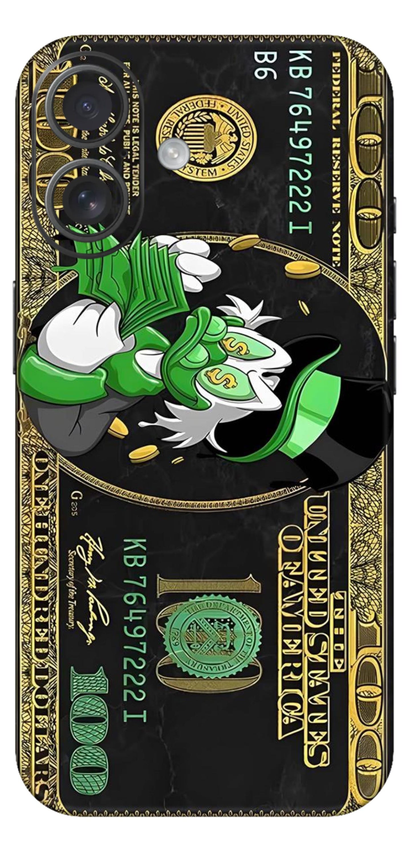 Dollar Mobile Skin (Donald Duck Black) - All Mobile Available