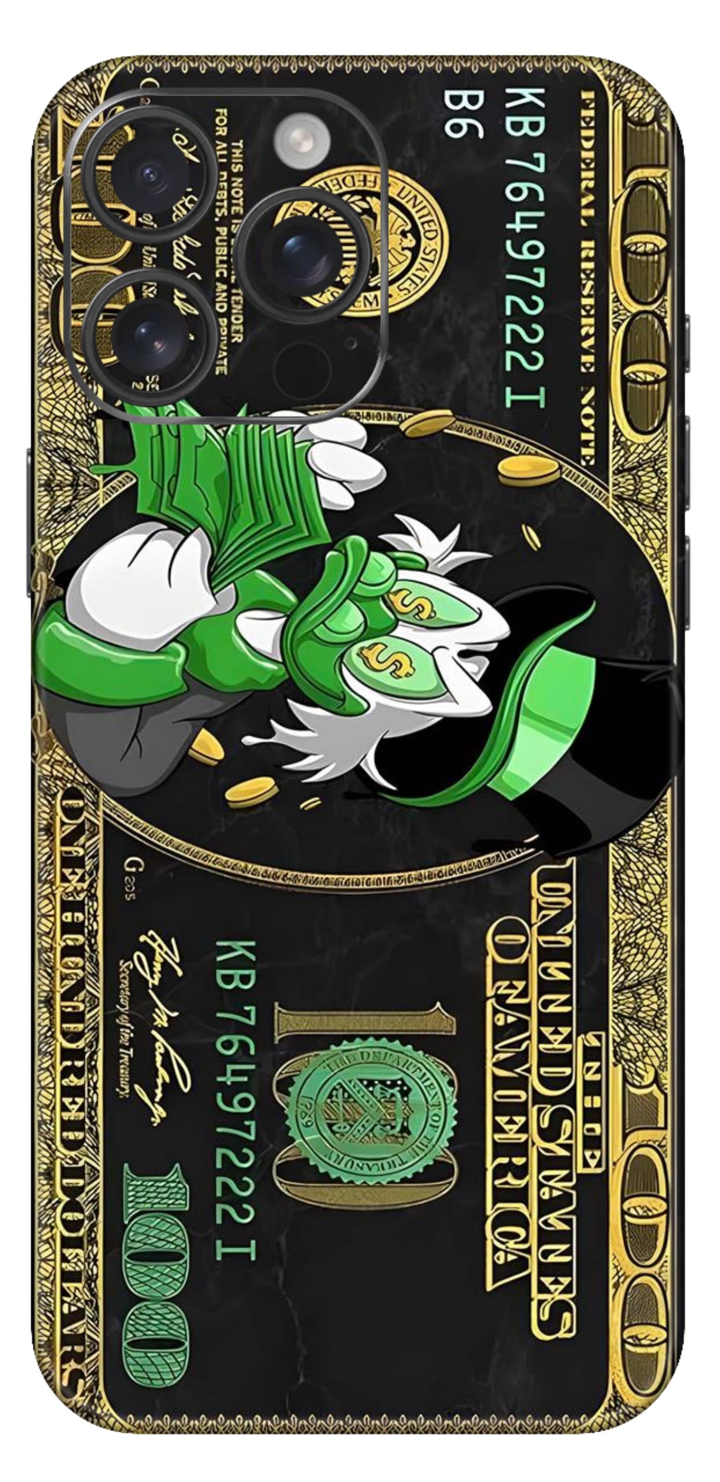 Dollar Mobile Skin (Donald Duck Black) - All Mobile Available