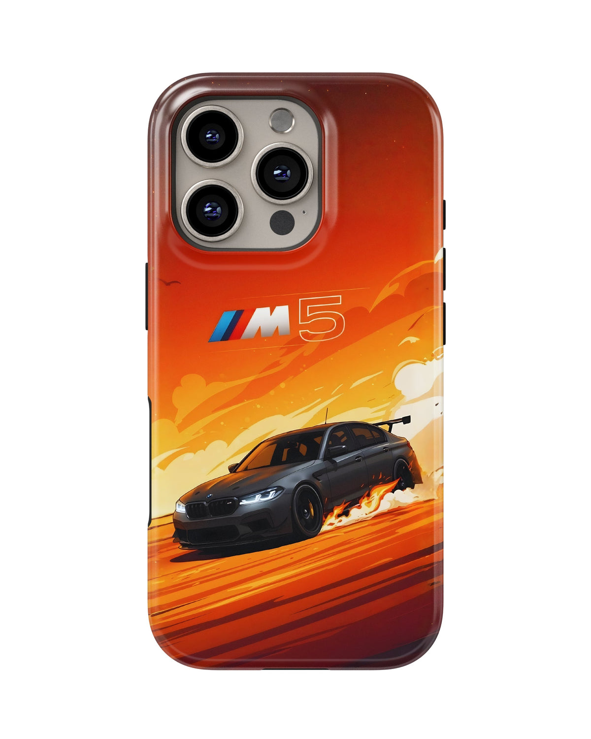 iPhone 16 Pro Tank Case | Sports Car (Burning M)